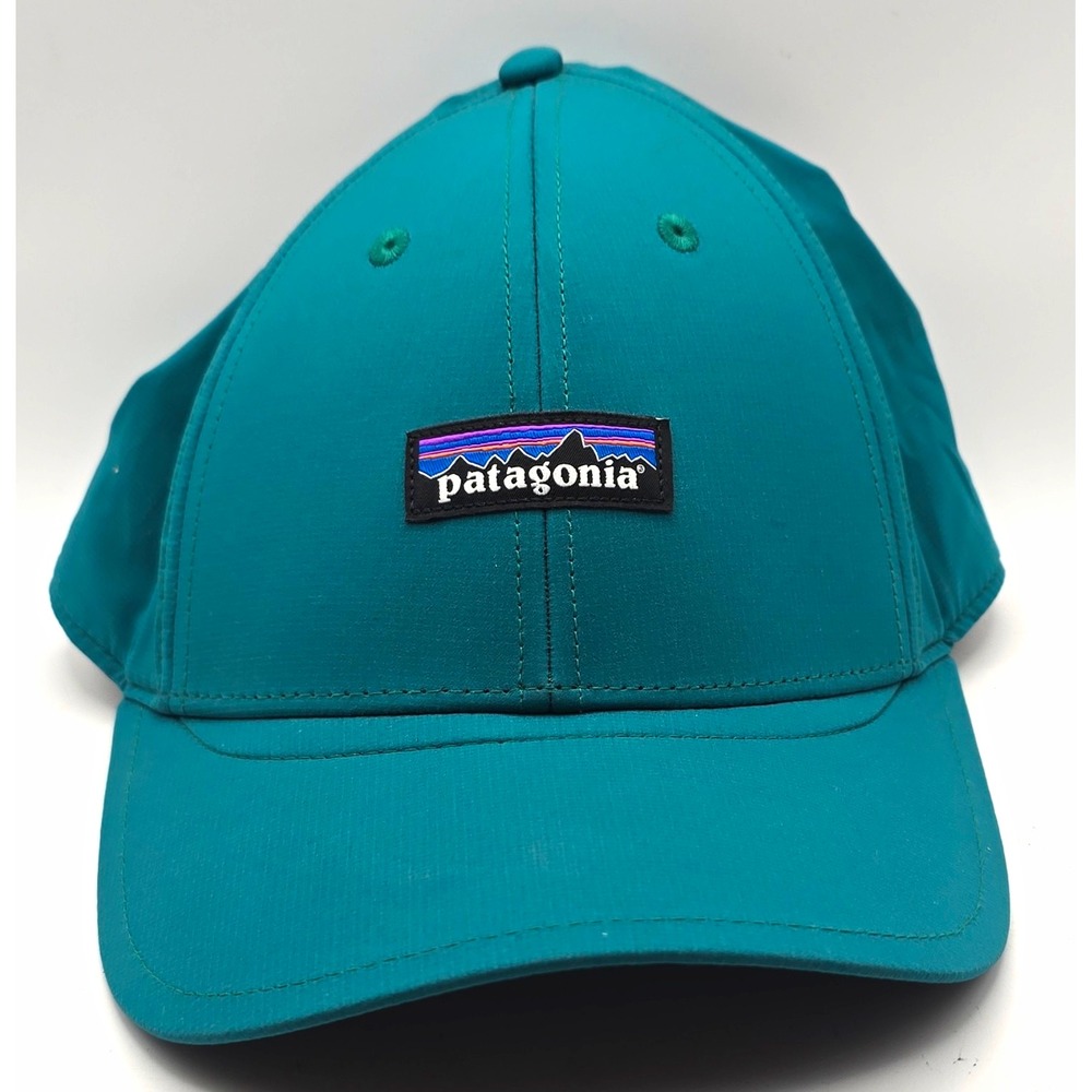 Patagonia Teal/Gray Solid Baseball Cap One Size Breathable Lightweight Outdoor